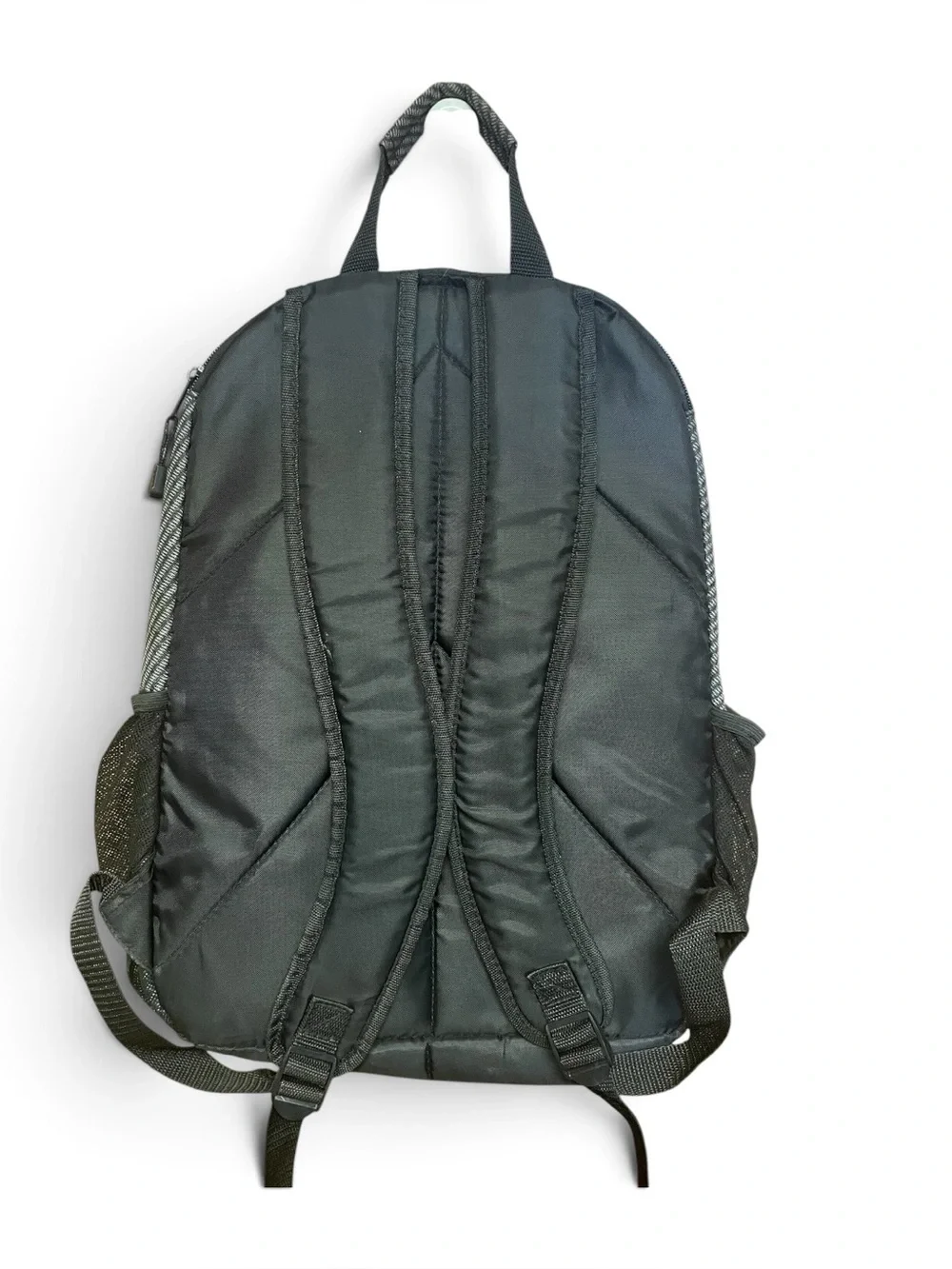 Eastsport Black/Gray Diagonal Stripe Multipurpose Tech Backpack 17”